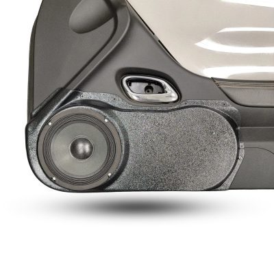 Front Door Custom Speaker Pods for the 2010-2015 Chevrolet Camaro to hold 6.5 in speakers for car audio installation upgrade