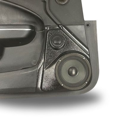 Front Door Custom Speaker Pods for the 2011-2023 Chrysler 300C Dodge Charger to hold 6.5 in and 2.0 in speakers for car audio installation upgrade