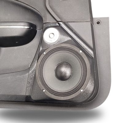 Front Door Custom Speaker Pods for the 2011-2023 Chrysler 300C Dodge Charger to hold 8.0 in and 2.0 in speakers for car audio installation upgrade