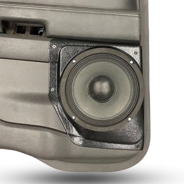 Rear Door Custom Speaker Pods for the 2011-2015 Ford Explorer to hold 8.0 in speakers for car audio installation upgrade