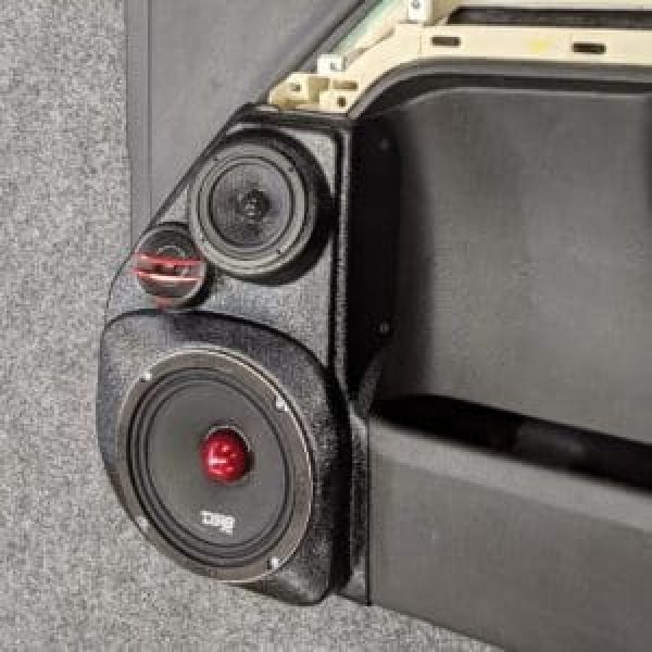 center ortho Speaker Upgrade for the Front Door of your 2014-2018 Chevrolet Silverado, GMC Sierra. Easy installation of a 6.5" Three Way Speaker System for the most powerful car stereo possible.