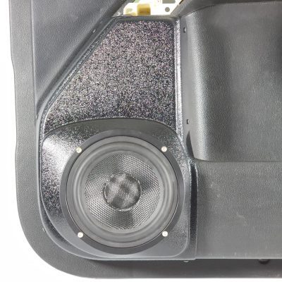 center ortho Speaker Upgrade for the Front Door of your 2014-2018 Chevrolet Silverado, GMC Sierra. Easy installation of a Single 6.5" Midrange for the most powerful car stereo possible.