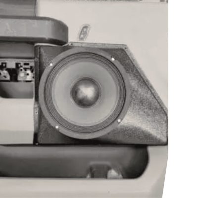 Front Door Custom Speaker Pods for the 2015-2020 Ford F-150 F-250F-350 to hold 8.0 in speakers for car audio installation upgrade