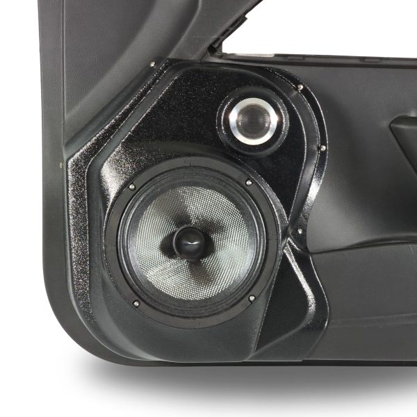 center ortho Speaker Upgrade for the Front Door of your 2015-2022 Chevrolet Colorado, GMC Canyon. Easy installation of a 8" Midrange and Tweeter for the most powerful car stereo possible.