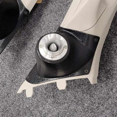 A-Pillar Custom Speaker Pods for the 2015-2022 Chevrolet Colorado GMC Canyon to hold 2.0 in speakers for car audio installation upgrade
