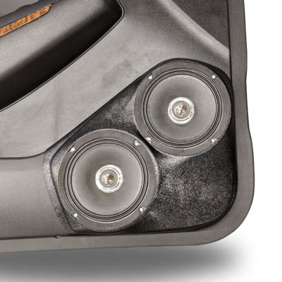 Front Door Custom Speaker Pods for the 2015-2020 Chevrolet Suburban Chevrolet Tahoe GMC Yukon to hold Dual 6.5 in speakers for car audio installation upgrade