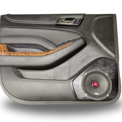 Front Door Custom Speaker Pods for the 2015-2020 Chevrolet Suburban Chevrolet Tahoe GMC Yukon to hold 8.0 in speakers for car audio installation upgrade