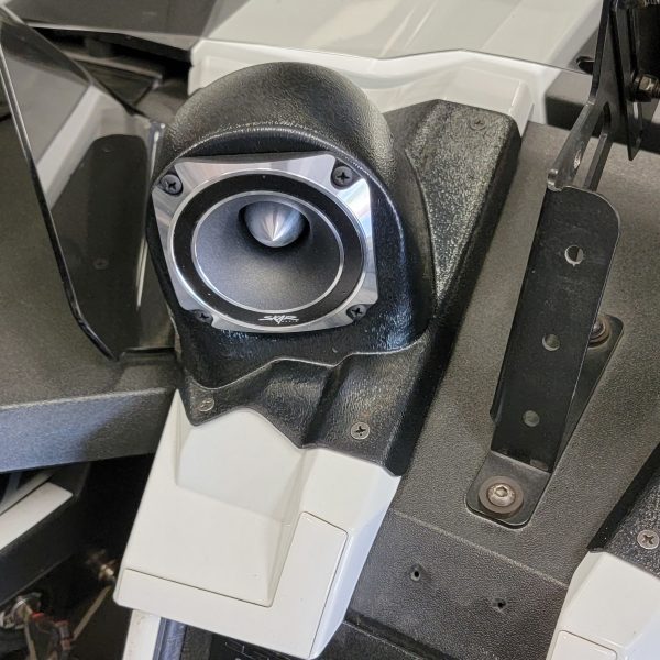 center ortho Speaker Upgrade for the Dash of your 2015-2021 Polaris Slingshot. Easy installation of a Single 3.5" Speaker or Tweeter for the most powerful car stereo possible.