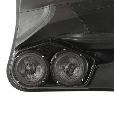 Front Door Custom Speaker Pods for the 2016-2020 Honda Civic to hold Dual 6.5 in speakers for car audio installation upgrade