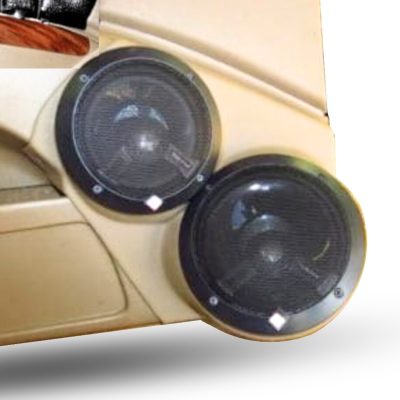Front Door Custom Speaker Pods for the 1992-1996 Chevrolet Caprice Impala to hold 6.5 in and 5.25 in speakers for car audio installation upgrade