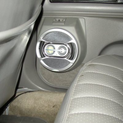 Rear Door Custom Speaker Pods for the 1992-1996 Chevrolet Caprice Impala to hold 6.5 in speakers for car audio installation upgrade