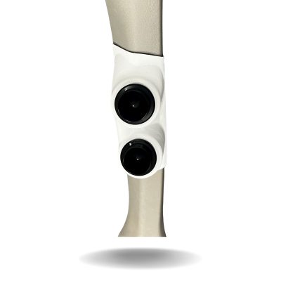 A-Pillar Custom Speaker Pods for the 1995-1999 Cadillac Escalade Chevrolet Silverado Suburban Tahoe GMC Sierra Yukon to hold Dual 2.0 in speakers for car audio installation upgrade