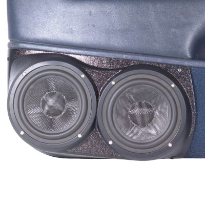 Front Door Custom Speaker Pods for the 1995-1999 Cadillac Escalade Chevrolet Silverado Suburban Tahoe GMC Sierra Yukon to hold Dual 6.5 in speakers for car audio installation upgrade