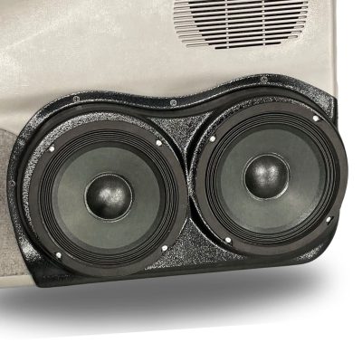 Front Door Custom Speaker Pods for the 1998-2012 Ford Ranger Mazda B-Series to hold Dual 6.5 in speakers for car audio installation upgrade
