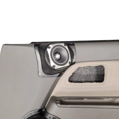 Front Door Custom Speaker Pods for the 2004-2012 Chevrolet Colorado GMC Canyon to hold 3.5 in speakers for car audio installation upgrade