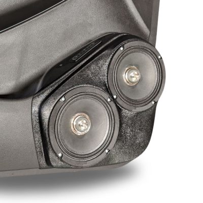 Front Door Custom Speaker Pods for the 2015-2020 Chevrolet Suburban Chevrolet Tahoe GMC Yukon to hold Dual 6.5 in speakers for car audio installation upgrade