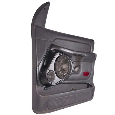 Front Door Custom Speaker Pods for the 2002-2005 Dodge Ram to hold 8.0 in and 3.5 in speakers for car audio installation upgrade