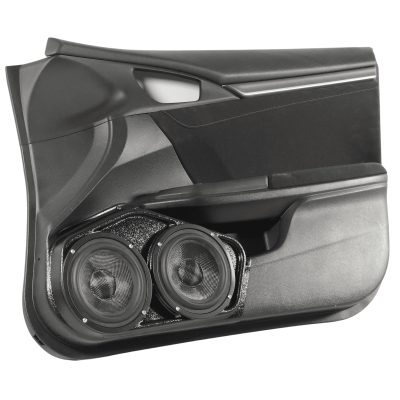 Front Door Custom Speaker Pods for the 2016-2020 Honda Civic to hold Dual 6.5 in speakers for car audio installation upgrade