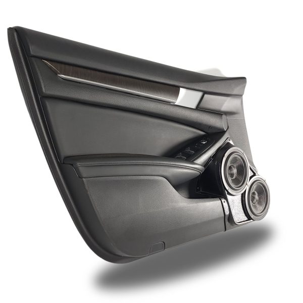 left full Speaker Upgrade for the Front Door of your 2018-2022 Honda Accord Sedan. Easy installation of a Dual 6.5" Midrange for the most powerful car stereo possible.