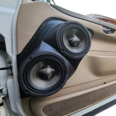 Front Door Custom Speaker Pods for the 1999-2007 Ford Excursion F-250F-350 to hold Dual 6.5 in speakers for car audio installation upgrade