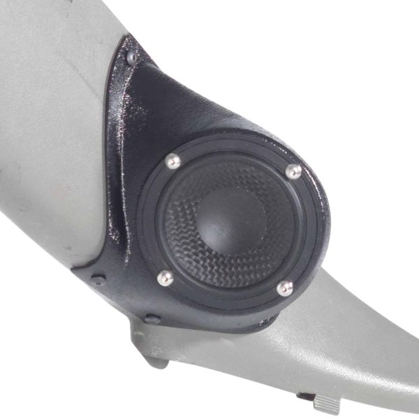 A-Pillar Custom Speaker Pods for the 2000-2006 Cadillac Escalade Chevrolet Avalanche Silverado Tahoe Suburban GMC Sierra Yukon to hold 3.5 in speakers for car audio installation upgrade