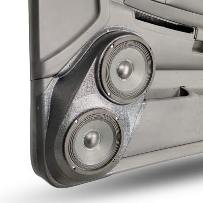 Front Door Custom Speaker Pods for the 2001-2004 Dodge Dakota Durango to hold Dual 6.5 in speakers for car audio installation upgrade