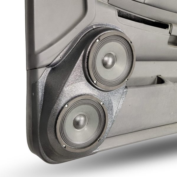 Front Door Custom Speaker Pods for the 2001-2004 Dodge Dakota Durango to hold Dual 6.5 in speakers for car audio installation upgrade