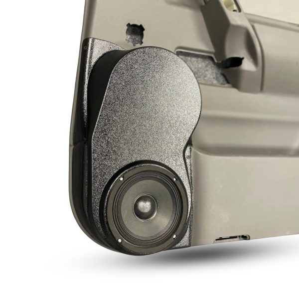 Rear Door Custom Speaker Pods for the 2004-2007 Infiniti QX56 Nissan Armada Titan to hold 6.5 in speakers for car audio installation upgrade