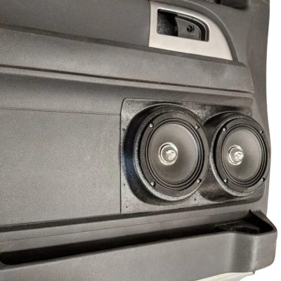 Front Door Custom Speaker Pods for the 2007-2017 Ford Expedition to hold Dual 6.5 in speakers for car audio installation upgrade