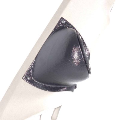 A-Pillar Custom Speaker Pods for the 2007-2009 Cadillac Escalade Chevrolet Avalanche Tahoe Silverado Suburban GMC Yukon Sierra to hold 3.5 in speakers for car audio installation upgrade