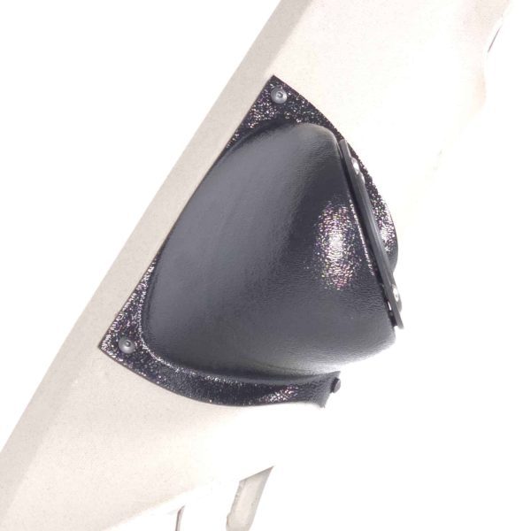 A-Pillar Custom Speaker Pods for the 2007-2009 Cadillac Escalade Chevrolet Avalanche Tahoe Silverado Suburban GMC Yukon Sierra to hold 3.5 in speakers for car audio installation upgrade