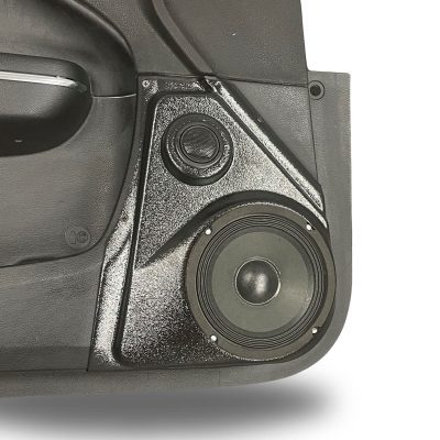 Front Door Custom Speaker Pods for the 2011-2023 Chrysler 300C Dodge Charger to hold 6.5 in and 2.0 in speakers for car audio installation upgrade