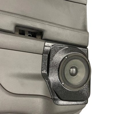 Rear Door Custom Speaker Pods for the 2011-2015 Ford Explorer to hold 6.5 in speakers for car audio installation upgrade