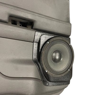 Rear Door Custom Speaker Pods for the 2011-2015 Ford Explorer to hold 8.0 in speakers for car audio installation upgrade
