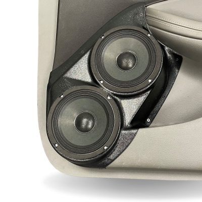 Front Door Custom Speaker Pods for the 2014-2020 Chevrolet Impala to hold Dual 6.5 in speakers for car audio installation upgrade