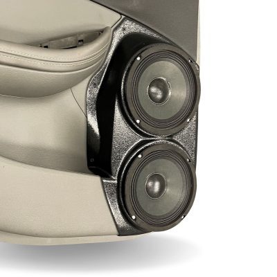 Rear Door Custom Speaker Pods for the 2014-2020 Chevrolet Impala to hold Dual 6.5 in speakers for car audio installation upgrade