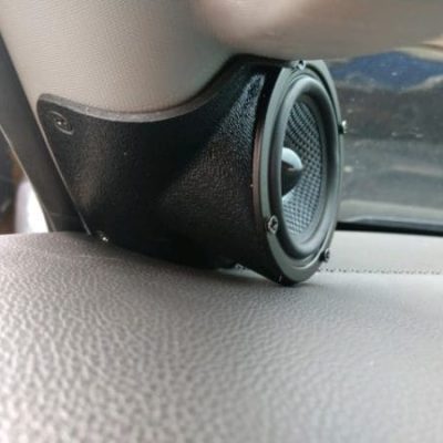 A-Pillar Custom Speaker Pods for the 2015-2020 Cadillac EscaladeESV Chevrolet Suburban Chevrolet Tahoe GMC Yukon to hold 3.5 in speakers for car audio installation upgrade