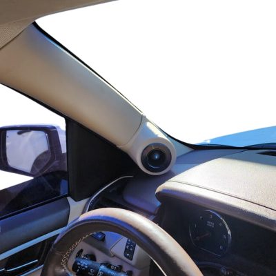 A-Pillar Custom Speaker Pods for the 2015-2020 Cadillac Escalade Chevrolet Suburban Chevrolet Tahoe GMC Yukon to hold 3.5 in speakers for car audio installation upgrade