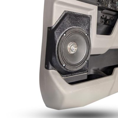 Rear Door Custom Speaker Pods for the 2015-2020 Ford F-150 F-250F-350 to hold 6.5 in speakers for car audio installation upgrade