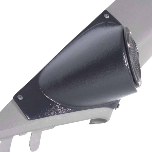A-Pillar Custom Speaker Pods for the 2015-2020 Ford F-150 F-250F-350 to hold 3.5 in speakers for car audio installation upgrade
