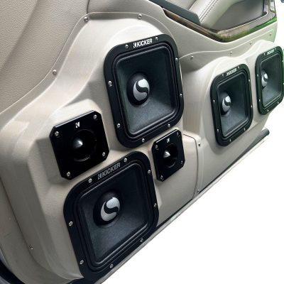Front Door Custom Speaker Pods for the 2015-2020 Chevrolet Suburban Chevrolet Tahoe GMC Yukon to hold Dual 7.0 in and Dual 3.5 in speakers for car audio installation upgrade