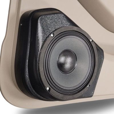 Rear Door Custom Speaker Pods for the 2015-2020 Chevrolet Suburban Chevrolet Tahoe GMC Yukon to hold 8.0 in speakers for car audio installation upgrade