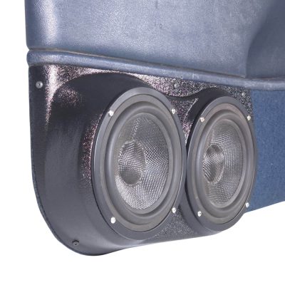 Front Door Custom Speaker Pods for the 1995-1999 Cadillac Escalade Chevrolet Silverado Suburban Tahoe GMC Sierra Yukon to hold Dual 6.5 in speakers for car audio installation upgrade
