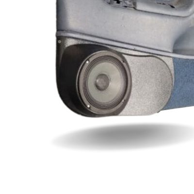 Front Door Custom Speaker Pods for the 1995-1999 Cadillac Escalade Chevrolet Silverado Suburban Tahoe GMC Sierra Yukon to hold 6.5 in speakers for car audio installation upgrade