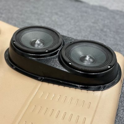 Rear Door Custom Speaker Pods for the 1998-2000 Dodge Dakota Durango to hold Dual 6.5 in speakers for car audio installation upgrade