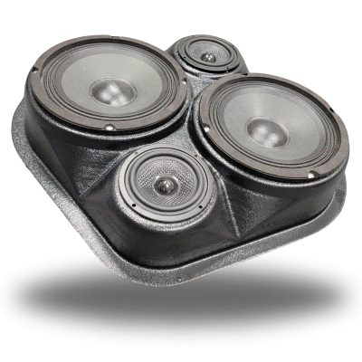 Universal Custom Speaker Pods for the Universal Universal,SelectYourVehicle Universal to hold Dual 6.5 in and Dual 3.5 in  speakers for car audio installation upgrade