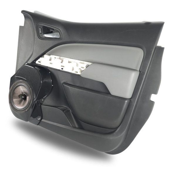 right full Speaker Upgrade for the Front Door of your 2015-2022 Chevrolet Colorado, GMC Canyon. Easy installation of a Single 8" Midrange for the most powerful car stereo possible.