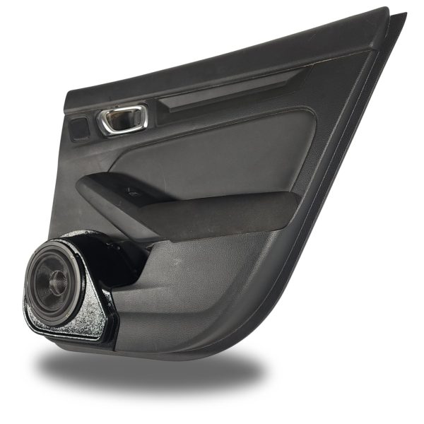 right full Speaker Upgrade for the Rear Door of your 2021-2024 Honda Civic. Easy installation of a Single 6.5" Midrange for the most powerful car stereo possible.