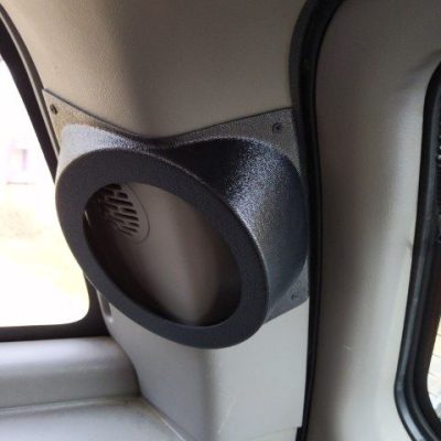 Rear D-Pillar Custom Speaker Pods for the 2000-2006 Cadillac Escalade Chevrolet Avalanche Silverado Tahoe Suburban GMC Sierra Yukon to hold 6.5 in speakers for car audio installation upgrade