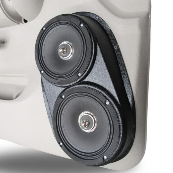 right ortho Speaker Upgrade for the Front Door of your 2007-2009 Chevrolet Silverado, GMC Sierra. Easy installation of a Dual 6.5" Midrange for the most powerful car stereo possible.